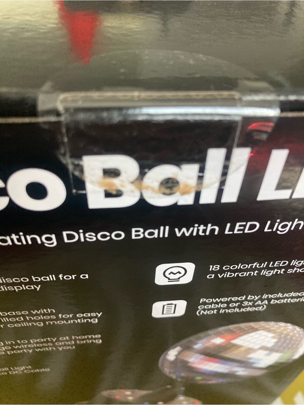 Disco Ball Light Rotating LED Party Light - Silver - Picture 6 of 13